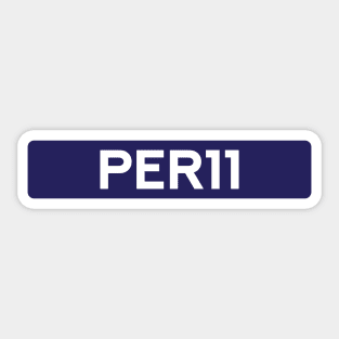 Sergio Perez 11 - Driver Tag #3 Sticker